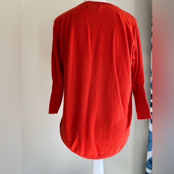 Women’s red sweater, brand Ana, size s, longer in back - Picture 4 of 5